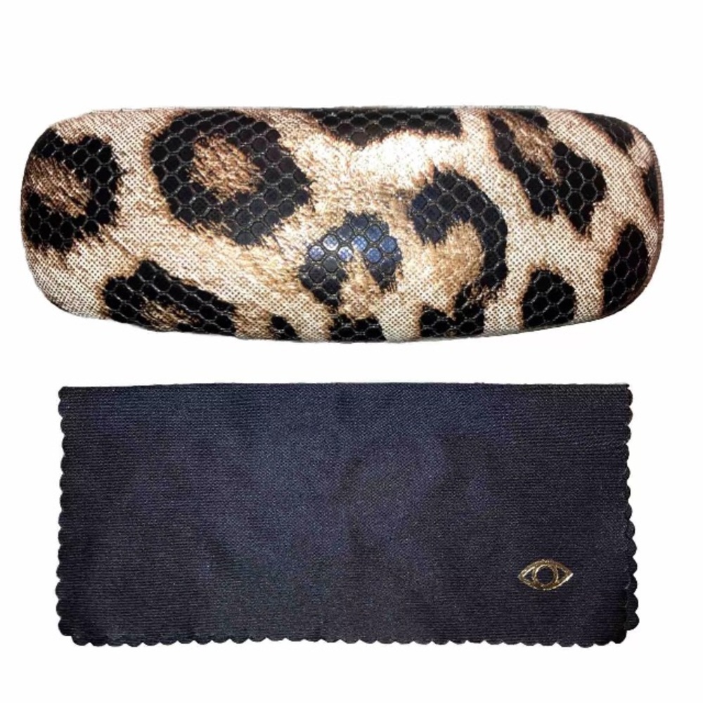 Foster Grant Sofia Vergara Eyeglass Hard Case Animal Leopard Print & Cloth